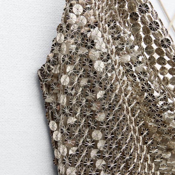 ZARA GOLD MESH SLIP DRESS XS S M NWT - Picture 7 of 16